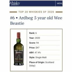 Ardbeg Wee Beastie 5 Year Old -Vine Barrel bcc6b9b0 2bd5 4f3d 8ad8 609eeeebb7ce